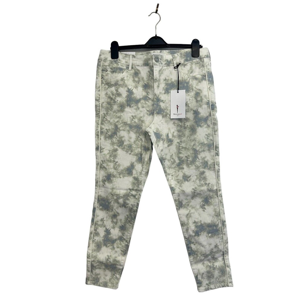 Skinnygirl Maggie Women’s Skinny Crop Jean Capri Cloud Dancer Stonewash New 12 - Picture 2 of 11